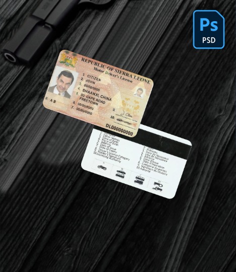 Sierra Leone driving license PSD